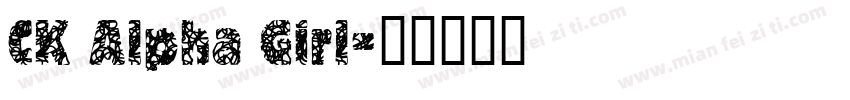 CK Alpha Girl字体转换